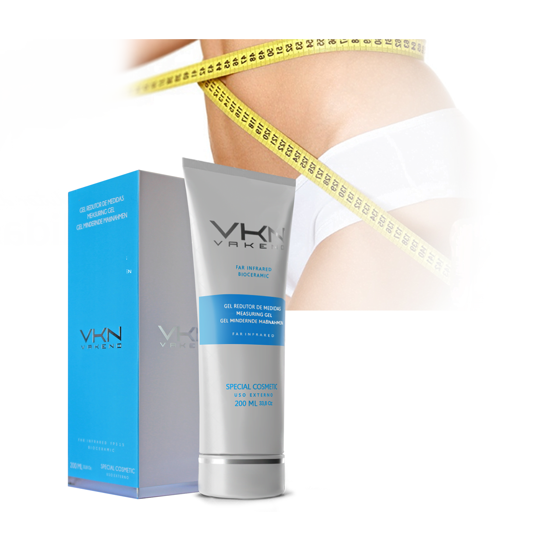 Vakeno Gel Redutor de Medidas 200ml - Imagem 5